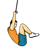 Knieheben mit gebeugten Beinen im Hang